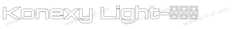 Konexy Light字体转换